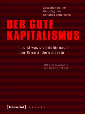 cover image of Der gute Kapitalismus